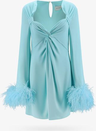 Nervi Abito con piume naturali e nodo frontale - NERVI - gender_Woman