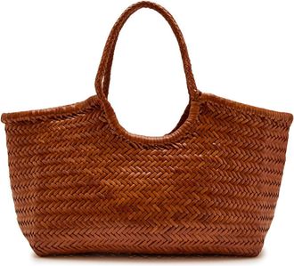 Dragon Diffusion Nantucket Big Woven Leather Tote bag - Tan - One Size