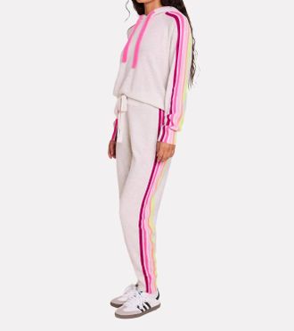 Brodie Ramona Rainbow Jogger Pants In Haze Dahlia