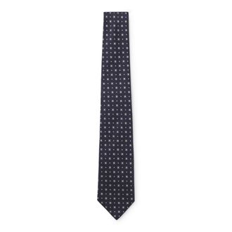 BOSS Jacquard-pattern tie in silk