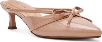 Anne Klein Iric Pointed Toe Mule in Beige Patent at Nordstrom Rack, Size 7.5