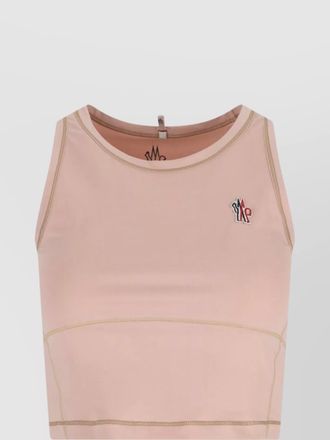 Moncler sleeveless crew neck contrast stitching