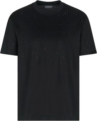 Emporio Armani Tops, Heren, Zwart, S, Zwarte T-shirts en Polos