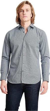 Tintoria Mattei Camicia Manica Lunga - Heren - Casual Overhemden - Grijs - L - Overhemden
