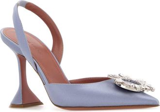 Amina Muaddi Lilacgrey Scarpe Con Tacco High Heel Shoes
