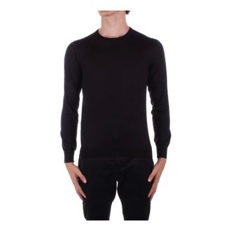 Tagliatore Truien & Vesten, Heren, Zwart, 3Xl, Wol, Zwarte Trui Zijde Wolmix