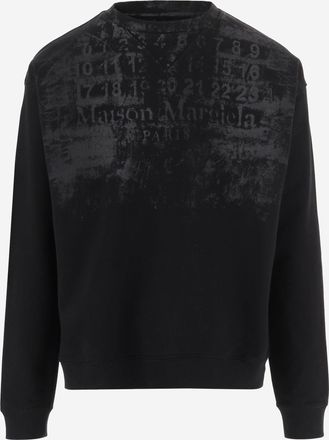 Maison Margiela katoenen sweatshirt met iconische print