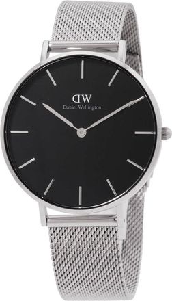 Daniel Wellington Petite 36 Sterling Quartz Black Dial Unisex Watch DW00100304
