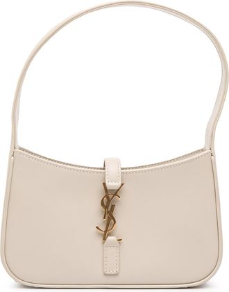 Saint Laurent Pre-owned Womens Hobo Leather Handbag - Ivory - One Size