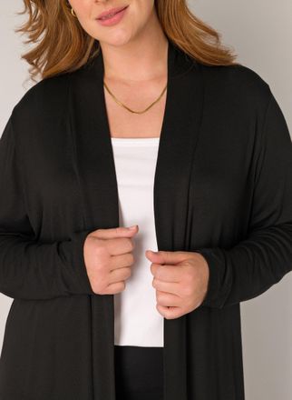 Base Level Curvy Longstrickjacke