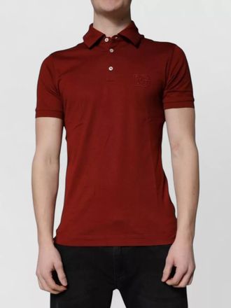 Dolce & Gabbana cotton logo-embroidered polo shirt