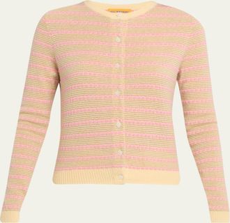 Guest In Residence Pebble Stripe Jane Cardigan