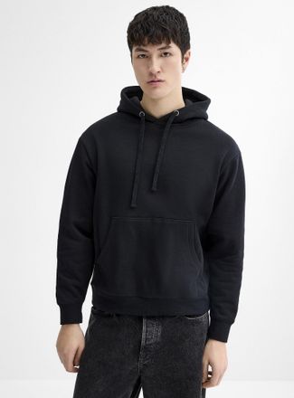 Le 31 Mens Fleece-lined raglan hoodie