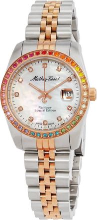 Mathey-Tissot Mathy Rainbow Quartz White Dial Ladies Watch D809BQI