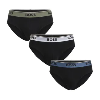 HUGO BOSS Ondergoed, Heren, Zwart, M, Katoen, 3-Pack Slips