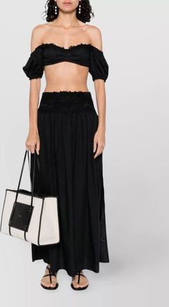 Ermanno Scervino lace detail cropped cotton top