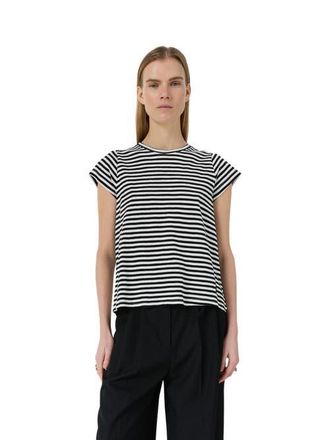 Gerard Darel Mayane Striped Crew Neck T-Shirt in White at Nordstrom, Size X-Large