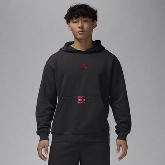 Nike Jordan Mens Jordan Brooklyn Fleece Pullover Hoodie in Black | HQ2665-045