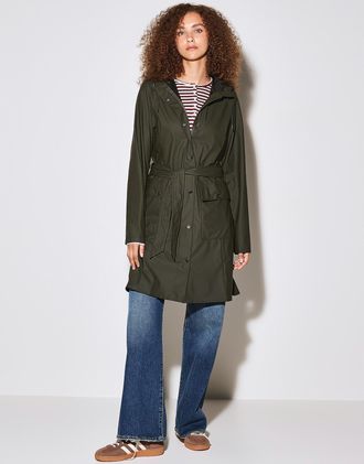 Rains Womens Curve trench raincoat