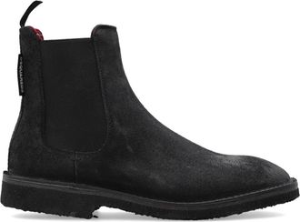 Dsquared2 Suede Chelsea Boots - Dames - Chelseaboots - Zwart - 40 1/2 EU - Su&egrave;de - Schoenen
