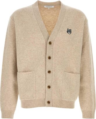 Maison Kitsuné Sand Wool Cardigan