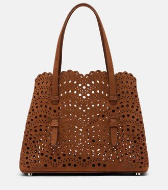 Alaia Mina 25 Vienne Wave leather tote bag