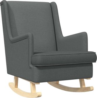 vidaXL Mecedora Gris Oscuro 62 X 80 X 85 Cm Tela Vidaxl