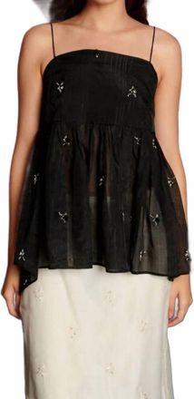 Sister Jane Lola Embesllished Top In Black