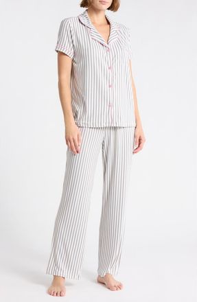 Tart Ginnie Butter Soft Pajamas in Pinstripe - Gray at Nordstrom Rack, Size X-Large
