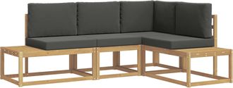 vidaXL Conjunto De Sof&aacute;s De Exterior 3 Pieza Blanco Y Antracita Vidaxl