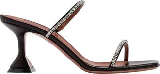 Amina Muaddi Gilda Crystal Embellished Sandals, Brand Size 36.5 ( US Size 6.5 )