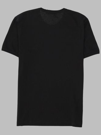 Dolce & Gabbana Metal Plaque Cotton T-Shirt - Black