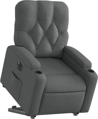 vidaXL Vidaxl - Sill&oacute;n El&eacute;ctrico Reclinable Elevable De Tela Gris Oscuro