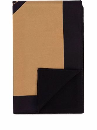 Dolce & Gabbana leopard-print double-faced throw - Brown