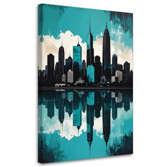 Feeby Impresi&oacute;n De Imagen, Edificios Modernos Ciudad Turquesa, 80x120