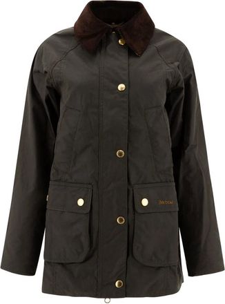 Barbour Jassen, Dames, Groen, S, Katoen, Groene waxjas voor vrouwen