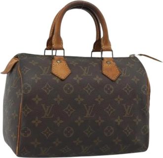 Louis Vuitton Pre-owned Hand Bag - Dames - Vintage Handtas - Bruin - ONE Size - Leer - Vintage