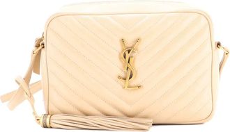 Saint Laurent Lou Camera Bag Matelasse Chevron Leather Small crossbody bag - Toni neutri