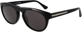 Web Eyewear Vierkante zonnebril met acetaat montuur - Heren - Zonnebrillen - Zwart - ONE Size - Accessoires