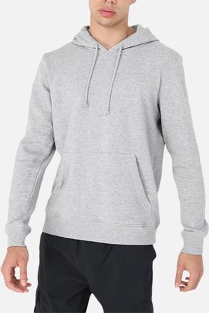 Brave Soul Mens BRAVE SOUL Mens Plain Hoodies Long Sleeve Pullover Fleece Top Hooded Sweatshirt - Grey - Size: 38