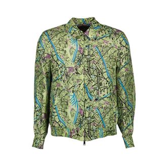 Fendi Heren, Jassen, Groen, Maat: M Zijde