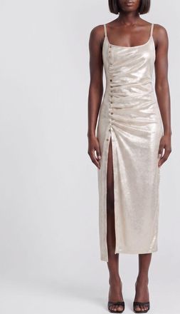 Paco Rabanne Abito midi in misto viscosa