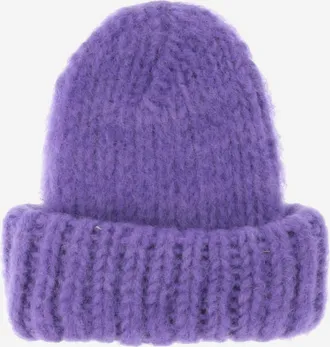 Myssyfarmi Womens Handmade Wool Beanie Purple Hat