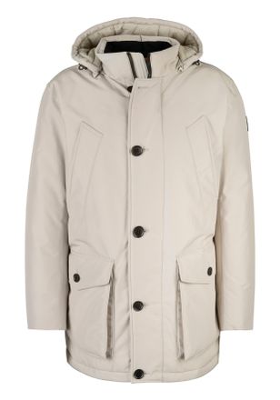 Boss Orange by Hugo Boss Outdoorjacke BOSS ORANGE Osiass, Herren, Gr. 54, beige (light beige271), Web, Obermaterial: 100% Polyester, unifarben, relaxed fit Po-bedeckend, hoch 