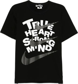 Comme Des Garçons x Nike slogan-print T-shirt