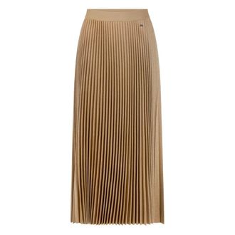 Marc Cain Falda Midi de Lana Boiled - Skirts - Mujer - Marr&oacute;n - M