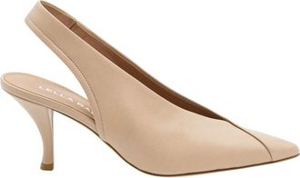 Lella Baldi Pointed Slingback - Dames - Pumps - Beige - 40 EU - Leer - Schoenen