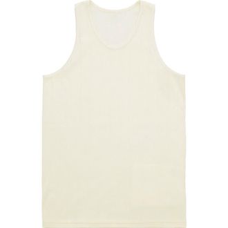 Fortela Dylan Cotton Tank Top in Cream at Nordstrom, Size Xx-Large Eu