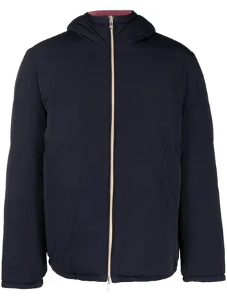 Brunello Cucinelli reversible padded zipped jacket - men - Elastane/Polyamide - S - Blue