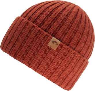 Chillouts Strickm&uuml;tze CHILLOUTS Darian Hat, Herren, braun (rust), Feinstrick, Baumwollmischung, unifarben, M&uuml;tzen Strickm&uuml;tze, mit extra hohem Umschlag